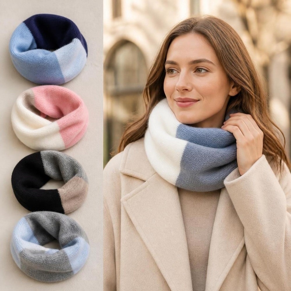 Infinity Scarf Knit - Sciarpa Infinity in maglia con cuciture