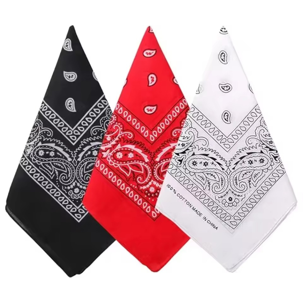 Face Scarf Mask - Sciarpa Hip Hop Cowboy Paisley, bandana