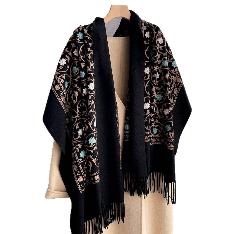 Woven Scarf Blanket - 2025 Nuovo Ricamo Sciarpa di Cachemire