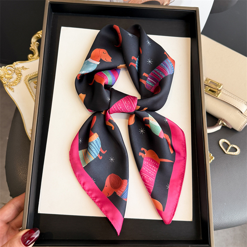 Scarf Silk Square - Foulard Quadrato da Donna Elegante in