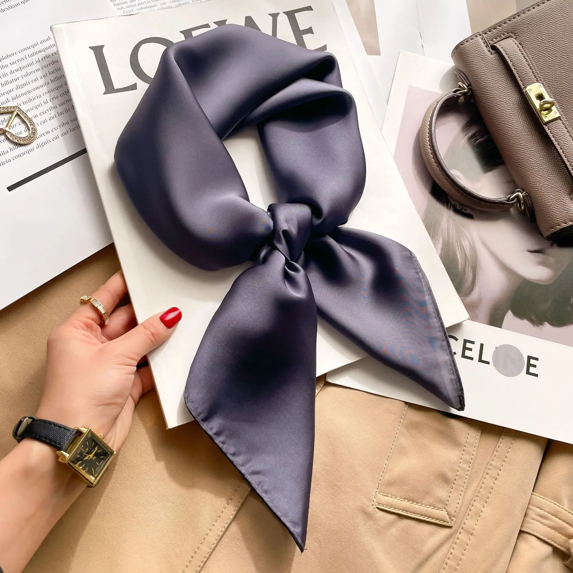Foulard Hijab in tinta unita d - Scarf Silk Square recensione e prezzo
