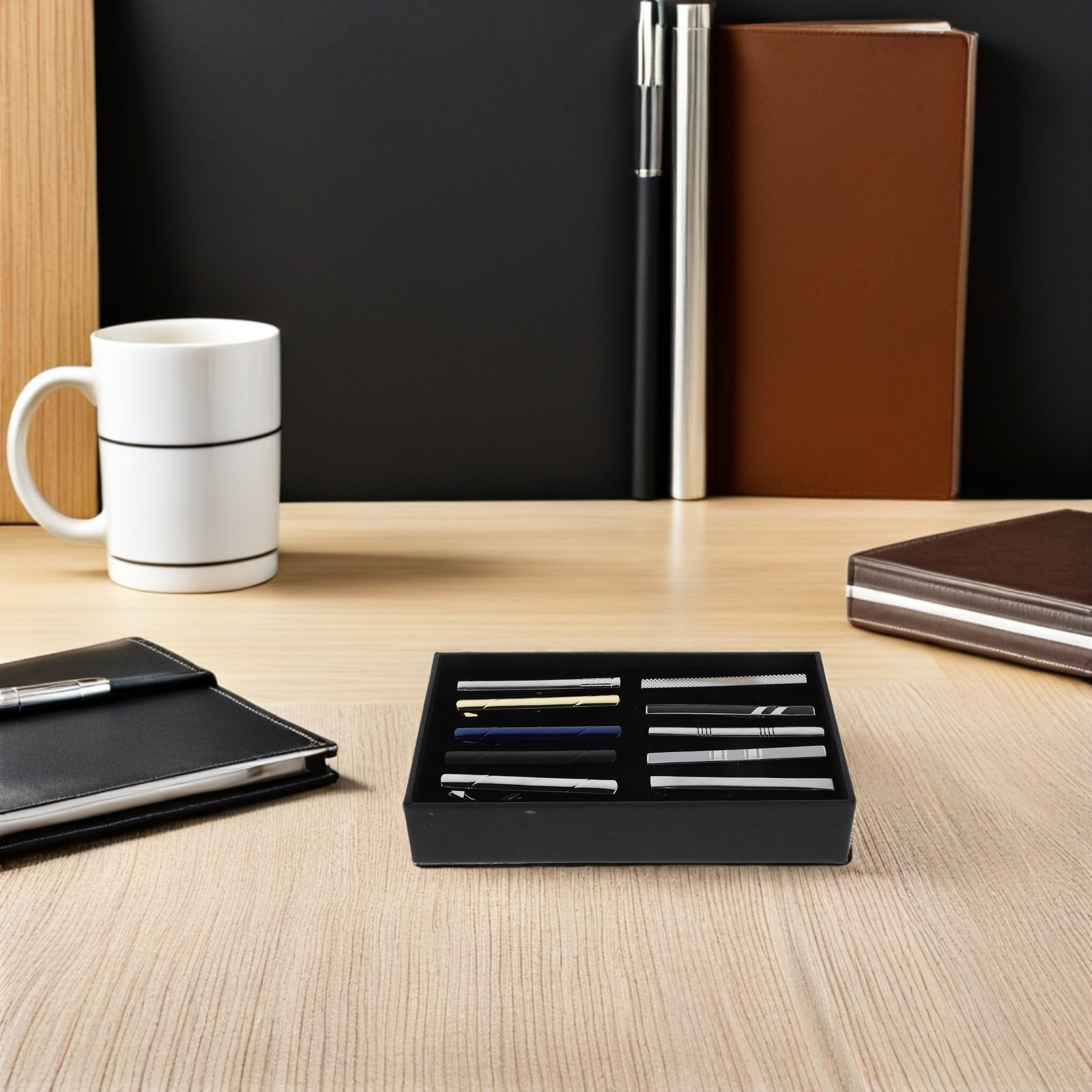 Set da 10 fermacravatte, ferma - Tie Bar Set Gift recensione e prezzo